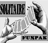 Solitaire FunPak title screen for GameBoy